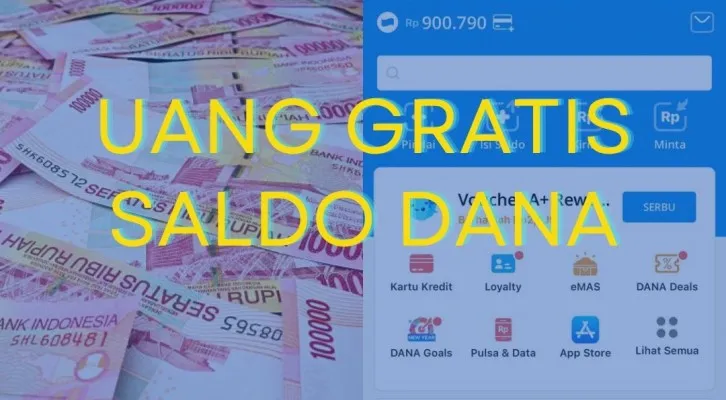 Ada saldo DANA gratis Rp600.000 berhasil masuk ke dompet elektronik Anda. Simak rekomendasi enam game penghasil uang terbaik sekarang di sini(Foto: Poskota/Herdyan Anugrah Triguna)