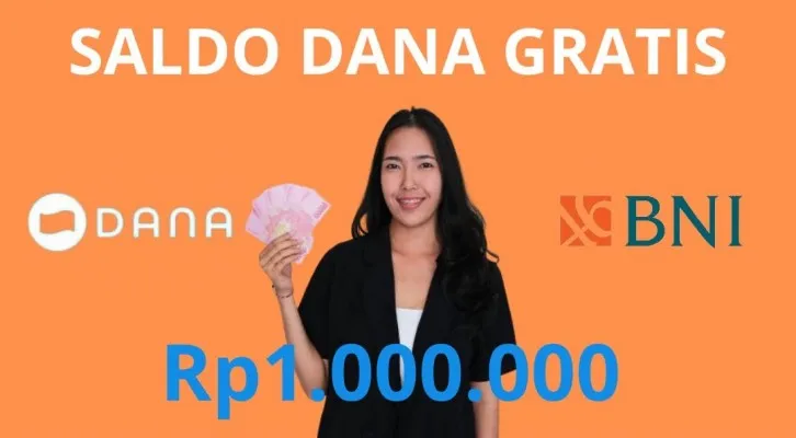 Ambil Saldo DANA Gratis Rp1.000.000 dari BNI dan Klaim Sekarang ke Dompet Digital! (Foto: Poskota/Herdyan Anugrah Triguna)