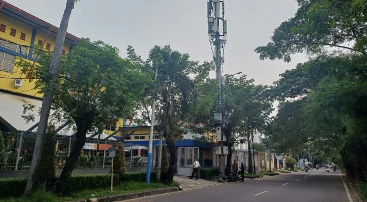 Suasana di kawasan kompleks perumahan Semanan, Kalideres, Jakarta Barat. (Pandi)