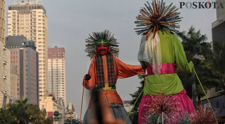 Ilustrasi ondel-ondel. (Sumber: Poskota)