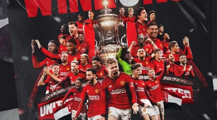 Manchester United juara Piala FA 2023/2024 (Instagram/@manchesterunited)