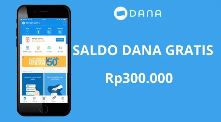 Klaim saldo DANA gratis Rp300.000 siap masuk ke dompet elektronik Anda. (Foto: Poskota/Herdyan Anugrah Triguna)