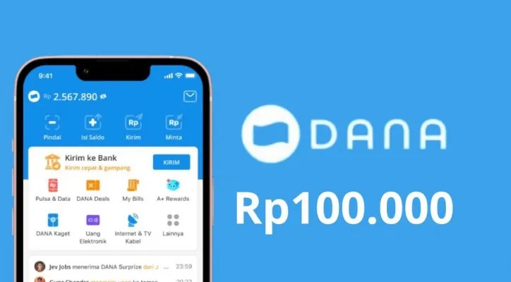 Cair langsung saldo DANA gratis Rp100.000 ke dompet elektronik kamu lewat link DANA kaget terbaru hari ini. Klaim sekarang juga! (Foto: Poskota/Herdyan Anugrah Triguna)