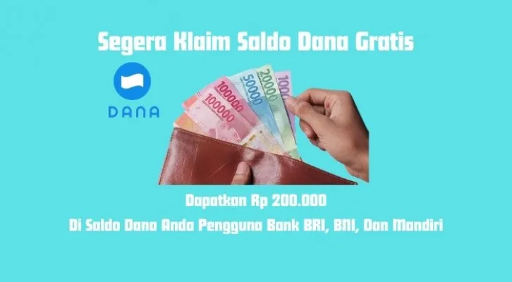 SELAMAT! Kamu Berhasil Klaim Saldo DANA Gratis Rp200.000 Hari Ini 26 Juni 2024, Simak Caranya di Sini (Foto : Poskota/Adriansyah)