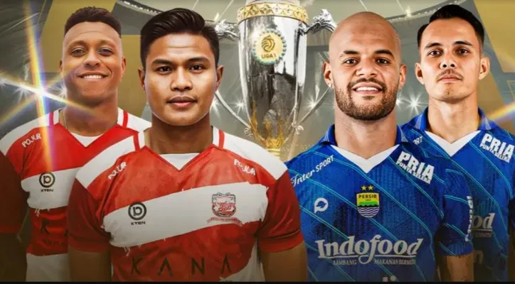 Final leg kedua Championship Series Liga 1, Persib Bandung vs Madura United  (Foto Poskota/Vidio)