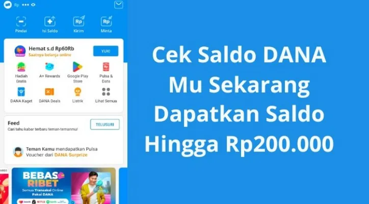 SELAMAT, Kamu Bisa Mendapatkan SALDO DANA Hingga Rp200.000 Dengan mengakses Link Saldo DANA