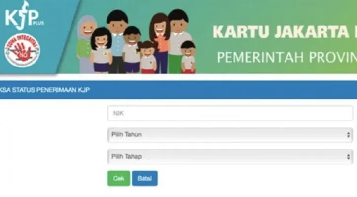 Cek status penerimaan KJP Plus tahap 1 tahun 2024 November 2024 . (Tangkap layar kjp.jakarta.go.id)