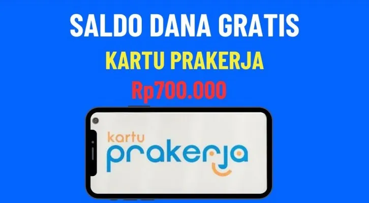 Saldo DANA Gratis Rp700.000 dari pemerintah atas insentif pelatihan Kartu Prakerja diberikan kepada nama dan nomor HP terpilih. (Foto: Poskota/Herdyan Anugrah Triguna)