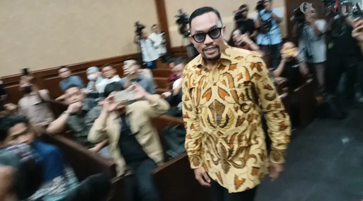 Sahroni Tegaskan Partai Nasdem Tidak Wajib Mengembalikan Uang Terkait Kasus SYL (POSKOTA/ R.Sormin)