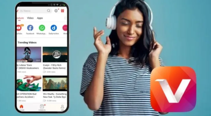 Cara Download Lagu MP3 Gratis dari YouTube dan TikTok dengan Aplikasi Vidmate, Bisa Streaming Tanpa Kuota (Canva/Edited: Farida Fakhira)