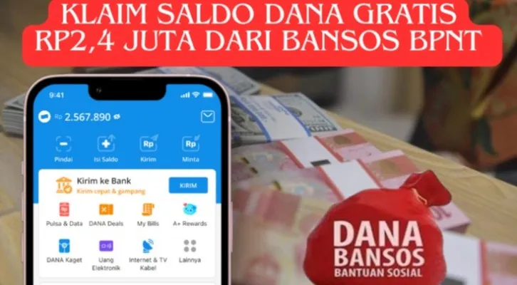 Uang Tunai Rp2,4 Juta dari Bansos Kemensos Masuk ke Rekening NIK KTP Ini, Cek Cara Klaimnya! (Poskota/Edited: Farida Fakhira)