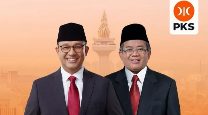 Poster PKS usung Anies Baswedan-Sohibul sebagai Bacagub dan Bacawagub di Pilkada Jakarta. (IG pk_sejahtera).