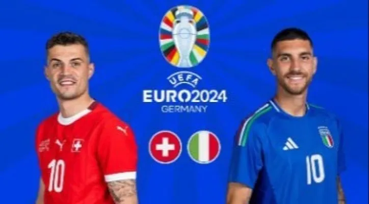 Link streaming EURO 2024, Swiss vs Italia (X/@euro2024)