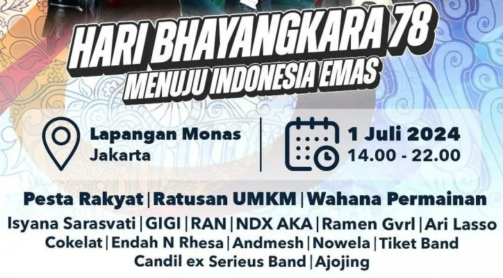 Semarak Hut Bhayangkara Ke Polri Adakan Pesta Rakyat Di Monas Siang