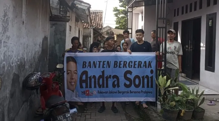 Foto: Relawan Jokowi Bergerak Bersama Prabowo (RJBBP) Provinsi Banten mengkonsolidasi di akar rumput dukung Andra Soni di Pilgub Banten. (Dok. Relawan)