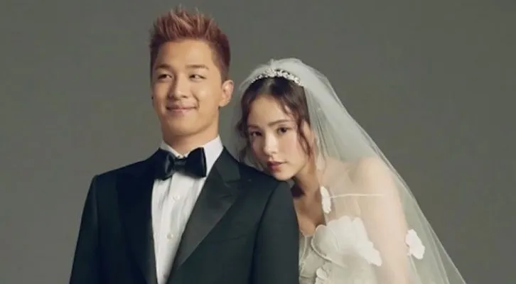 Aktris Min Hyo Rin dirumorkan tengah hamil anak kedua dari pernikahannya dengan Taeyang BIGBANG (Foto: Pinterest)