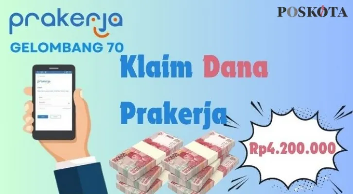 Total bantuan saldo dana Rp4,2 juta di terima Email Anda dari Kartu Prakerja Gelombang 70. (Foto: Poskota/Aldi Irawan)