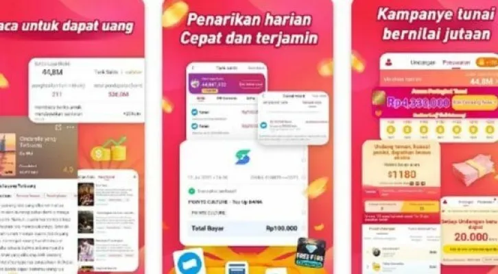 cek daftar 8 aplikasi penghasil uang 100 ribu perhari di sini.