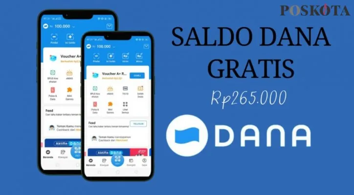 Selamat Nomor HP Anda yang terpilih sebagai pemenang jackpot, berhak klaim saldo DANA gratis Rp265.000 ke dompet elektronik hari ini. (Edited by Mutia Dheza Cantika/Poskota)