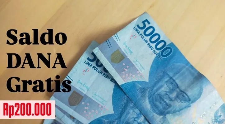 Klaim saldo DANA gratis Rp200.000 melalui aplikasi penghasil uang. (Poskota/Wildan Apriadi)