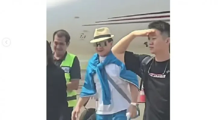 Video Jackie Chan mengujungi Indonesia (Foto: Instagram/@ranahfakta)