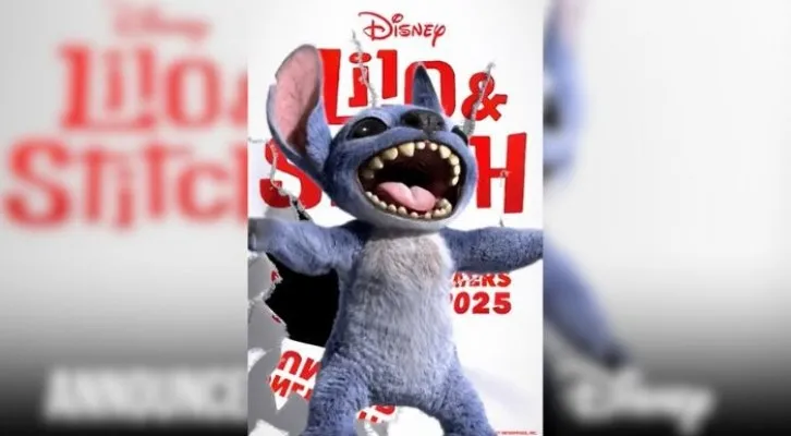 Remake live action 'Lilo & Stitch' yang akan dirilis pada musim panas 2025 mendatang, menghasirkan tampilan stitch dengan CGI. (Foto: Youtube/RottenTomatoes)