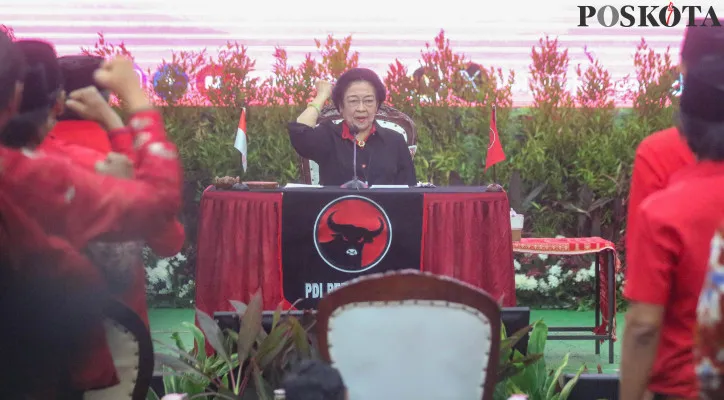 Ketua Umum PDIP, Megawati Soekarnoputri. (Poskota/Ahmad Tri Hawaari)