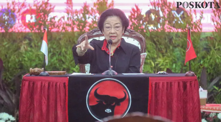 Ketua Umum PDIP Megawati Soekarnoputri.(Poskota/Ahmad Tri Hawaari)