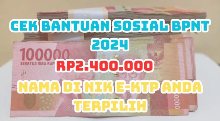 Nama ini dinyatakan terima total Rp2.400.000 saldo dana gratis dari pemerintah melalui program bantuan sosial BPNT 2024, Selamat! (Foto: Poskota/Herdyan Anugrah Triguna)