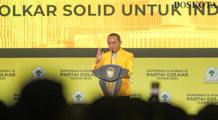 Ketua Umum Partai Golkar Bahlil Lahadalia. (Poskota/Ahmad Tri Hawaari)