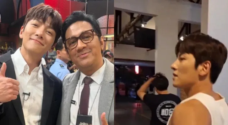 Bikin Heboh! Ji Chang Wook Kejutkan Penggemar Indonesia, Foto Bareng Andre Taulany hingga Jalan Santai di Kawan Blok M dengan Singlet Putih (Foto/Farida Fakhira)