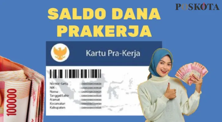 Syarat klaim saldo DANA Prakerja selain NIK KTP dan KK valid. (Mutia Dheza Cantika/Poskota)