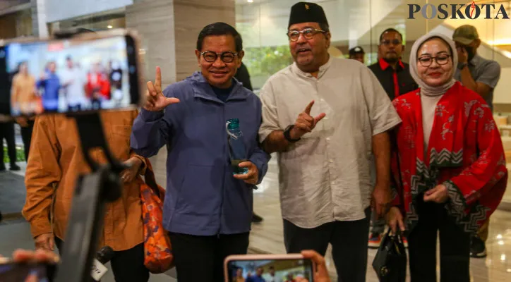 Paslon Gubernur-Wakil Gubernur DKI Jakarta, Pramono Anung-Rano Karno. (Poskota/Ahmad Tri Hawaari)