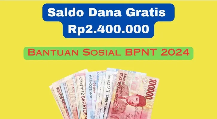 Selamat untuk nama Anda yang terpilih menerima saldo dana gratis Rp2.400.000 dari subsidi Bansos BPNT 2024 (Poskota/Herdyan Anugrah Triguna)