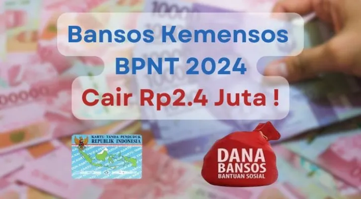 Subsidi dana bansos dengan nominal Rp2.400.000 dari penyaluran BPNT 2024 yang diterima nama di KTP yang terpilih ini. (Poskota/Aldi Irawan)