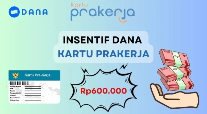 Klaim insentif saldo DANA gratis Rp600.000 yang bisa terkirim ke dompet elektronik Anda dari Program Prakerja, cek disini prediksi pendaftaran Gelombang 72. (Poskota/Aldi Harlanda Irawan)