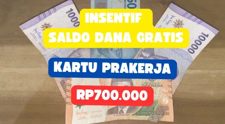 Insentif saldo DANA gratis Rp700.000 dari  pemerintah diberikan kepada peserta yang terpilih.(Poskota/Herdyan Anugrah Triguna)