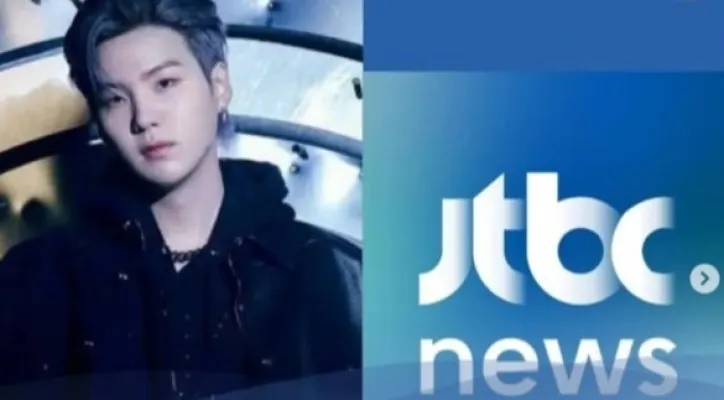 Telah menyiarkan berita salah tentang kasus Suga BTS, stasiun TV JTBC akhirnya minta maaf secara resmi. (Instagram/@hybestory***)