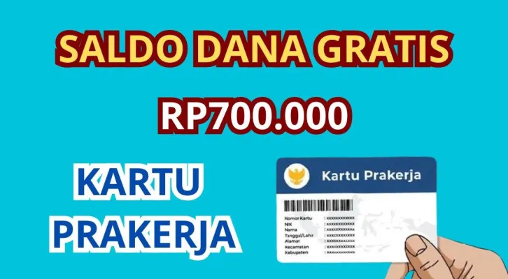 Dapatkan saldo DANA gratis Rp700.000 sebagai insentif dari pemerintah hanya dengan daftar Kartu Prakerja sekarang, cek informasi selengkapnya! (Poskota/Herdyan Anugrah Triguna)