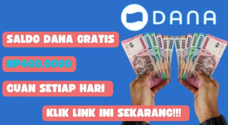 Saldo DANA Gratis cair hingga Rp100.000 ke akun dompet elektronik milik kamu hari ini (Poskota/Herdyan Anugrah Triguna)