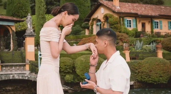 Alyssa Daguise dan Al Ghazali Resmi Bertunangan (instagram/alghazali7)