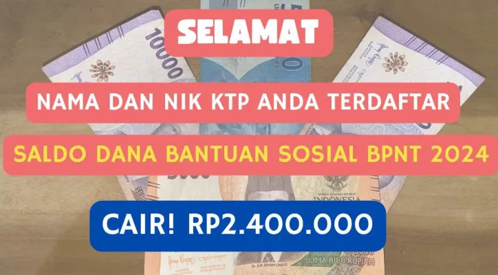 NIK KTP Anda terpilih mendapatkan saldo dana gratis Rp2.400.000 dari pemerintah? Cek di daftar penerima bantuan sosial BPNT 2024 di sini!  (Poskota/Herdyan Anugrah Triguna)