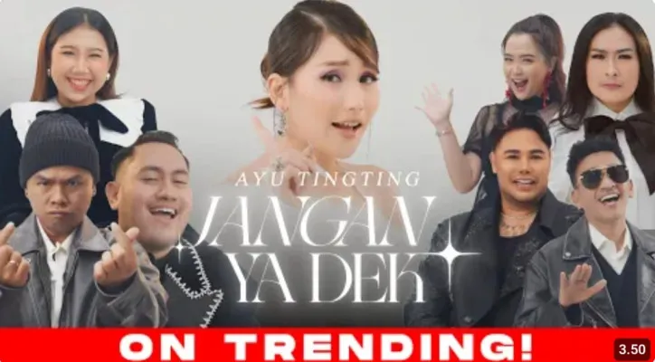 Lirik lagu 'Jangan Ya Dek' - Ayu Tingting (Foto/YouTube: Swara Bintang)