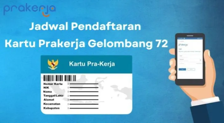 Prediksi jadwal pembukaan pendaftaran Prakerja Gelombang 72 untuk klaim insentif saldo DANA gratis hingga Rp700.000 ke dompet elektronik Anda. (Poskota/Aldi Harlanda Irawan)