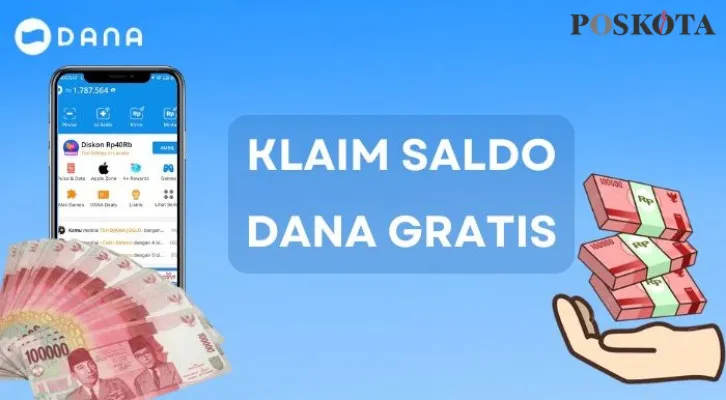 Kini mendapatkan saldo DANA gratis semakin mudah, hanya ikuti cara berikut ini, Anda bisa klaim hingga Rp200.000 ke akun e-wallet. (Poskota/Aldi Harlanda Irawan)