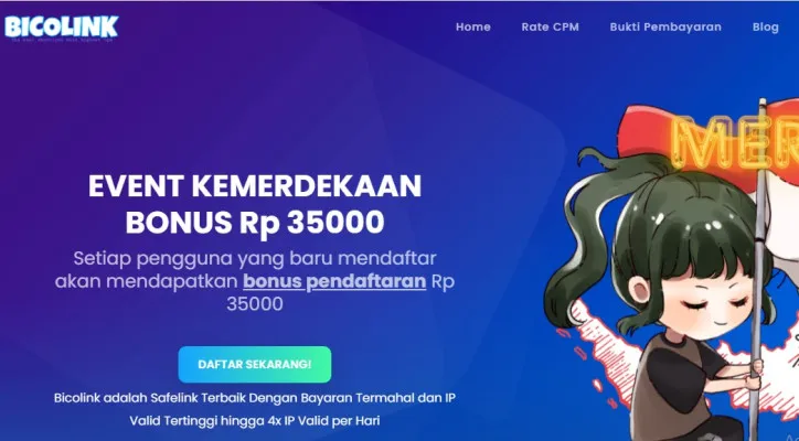 Dapat penghasilan tambahan dari situs Bicolink. (Dok, bicolink.com)