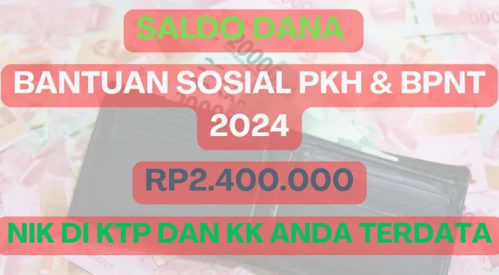 Terdata NIK di KTP dan KK ini menerima saldo dana gratis Rp2.400.000 dari pemerintah lewat bantuan sosial PKH dan BPNT 2024. (Poskota/Herdyan Anugrah Triguna)