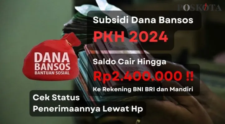 NIK KTP dan KK Anda telah ditentukan pemerintah sebagai penerima subsidi dana dengan total saldo Rp2.400.000 dari penyaluran bansos PKH 2024, cek disini informasi selengkapnya. (Poskota/Aldi Harlanda Irawan)