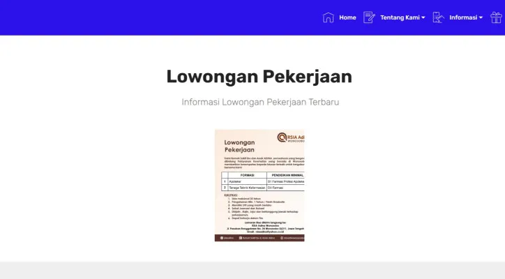 Tangkapan Layar Website PAFI Probolinggo. (pafikotaprobolinggo.org)