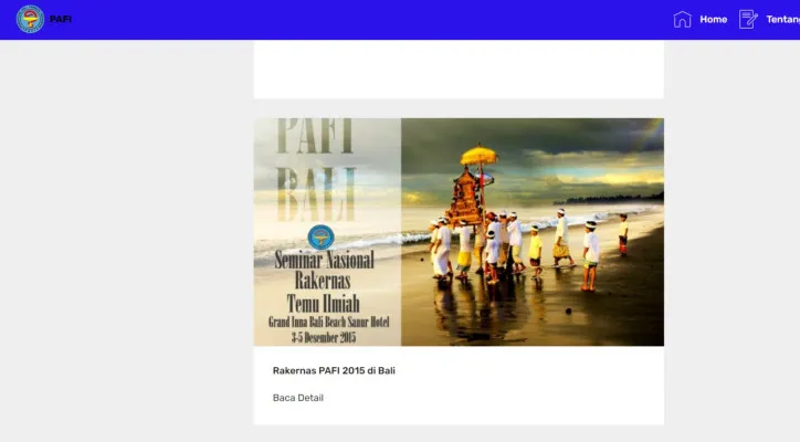 Tangkapan Layar Website PAFI Kabupaten Bangli, Bali. (pafipcbangli.org)